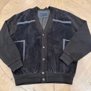 Vintage Maxini Collezione Cardigan Sweater Jacket Large Brown Eclectic Grandpa